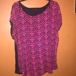 Pink Geometric Shirt